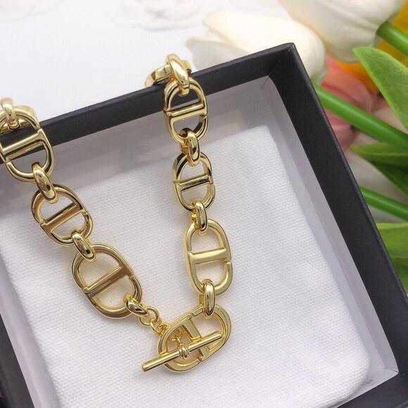 💥💥Dior Cd Navy Necklace